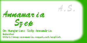 annamaria szep business card